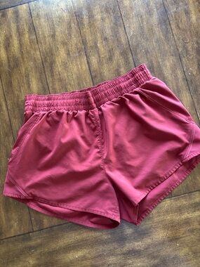 all in motion brick red/burnt orange Athletic Running Shorts size Med